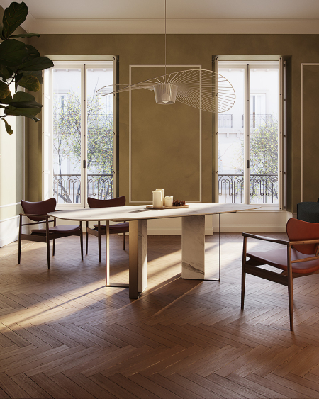 NIBBLES CALACATTA image2 | Marble Dining Tables | MAAMI HOME