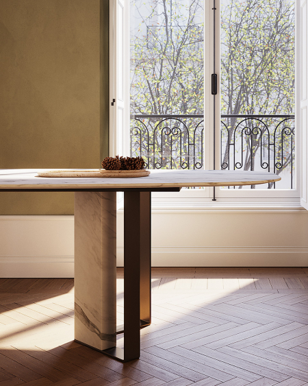 NIBBLES CALACATTA | Marble Dining Tables | MAAMI HOME