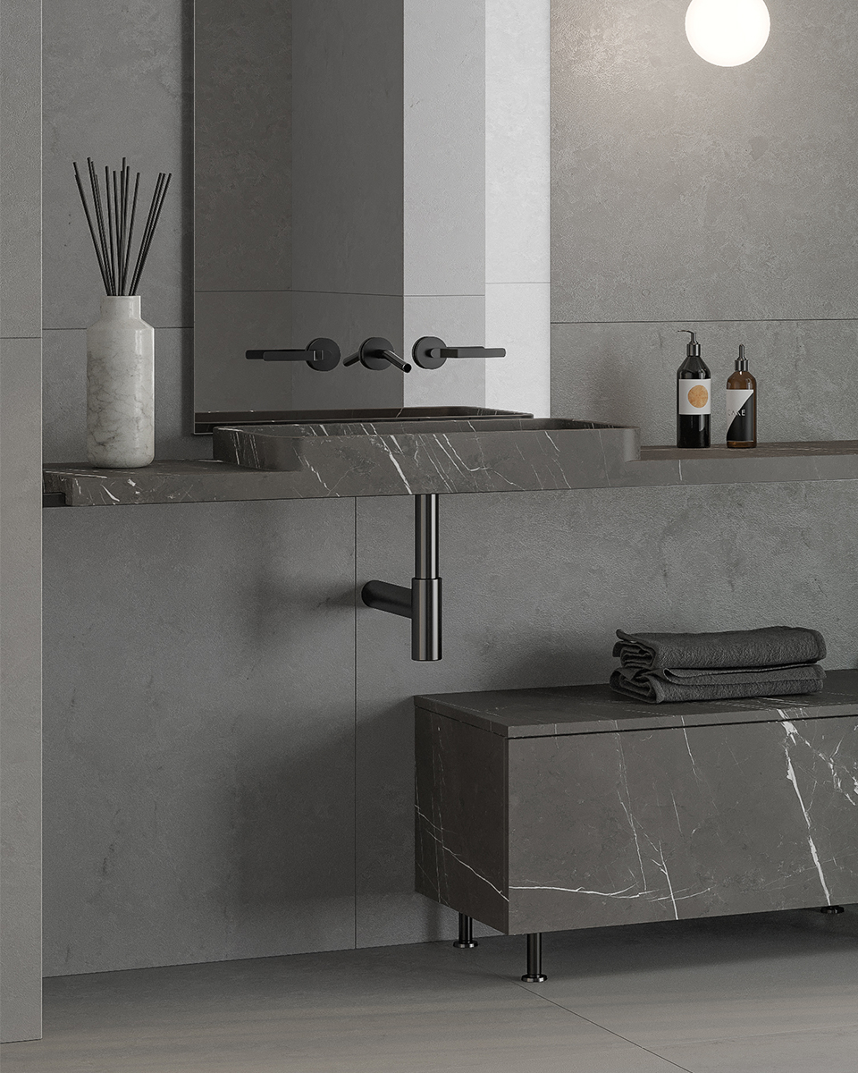 TUAMOTU SINGLE WASHBASIN image 2 | Marble Lavatórios | MAAMI HOME 