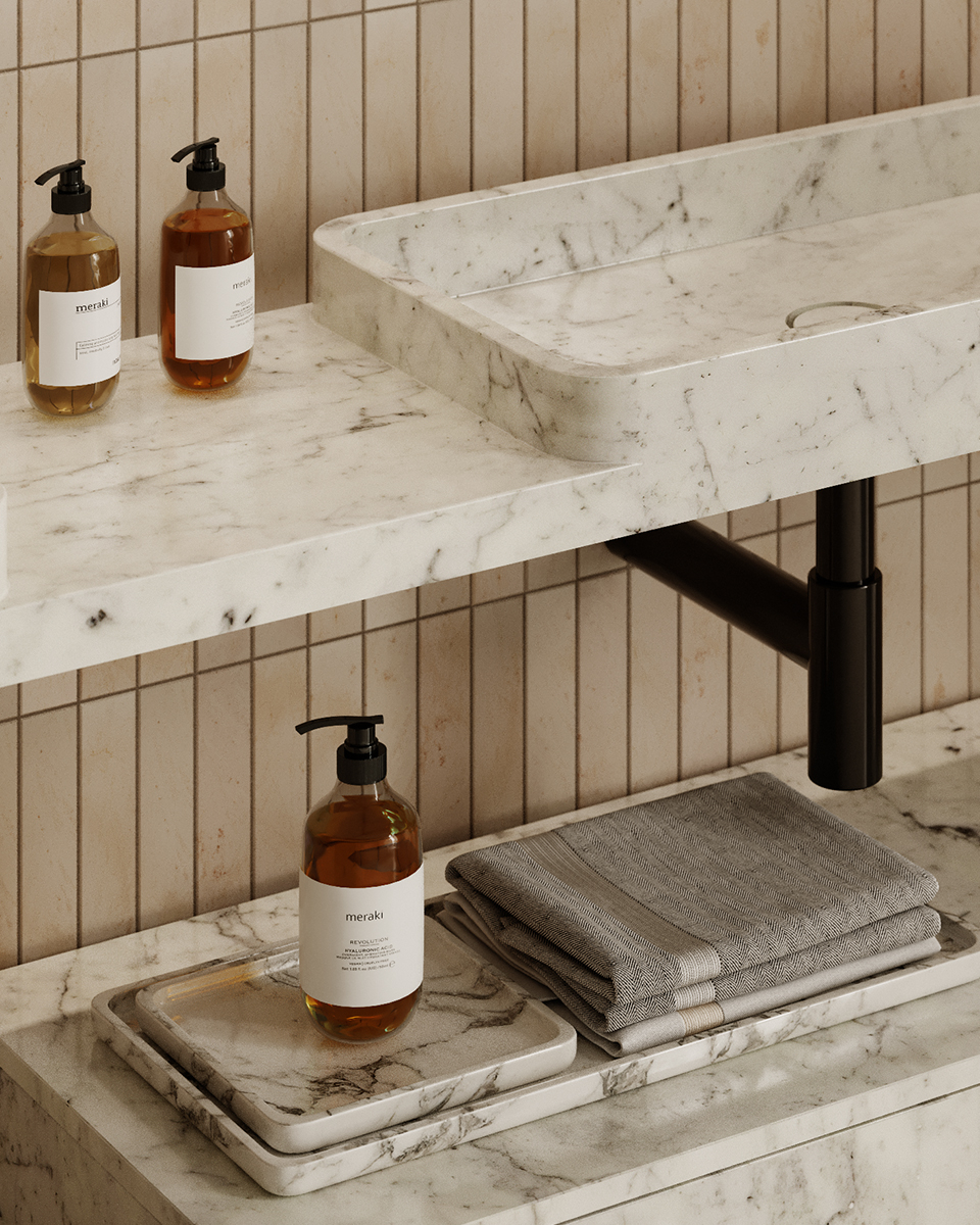 TUAMOTU DOUBLE WASHBASIN image 3 | Marble Washbasins | MAAMI HOME 