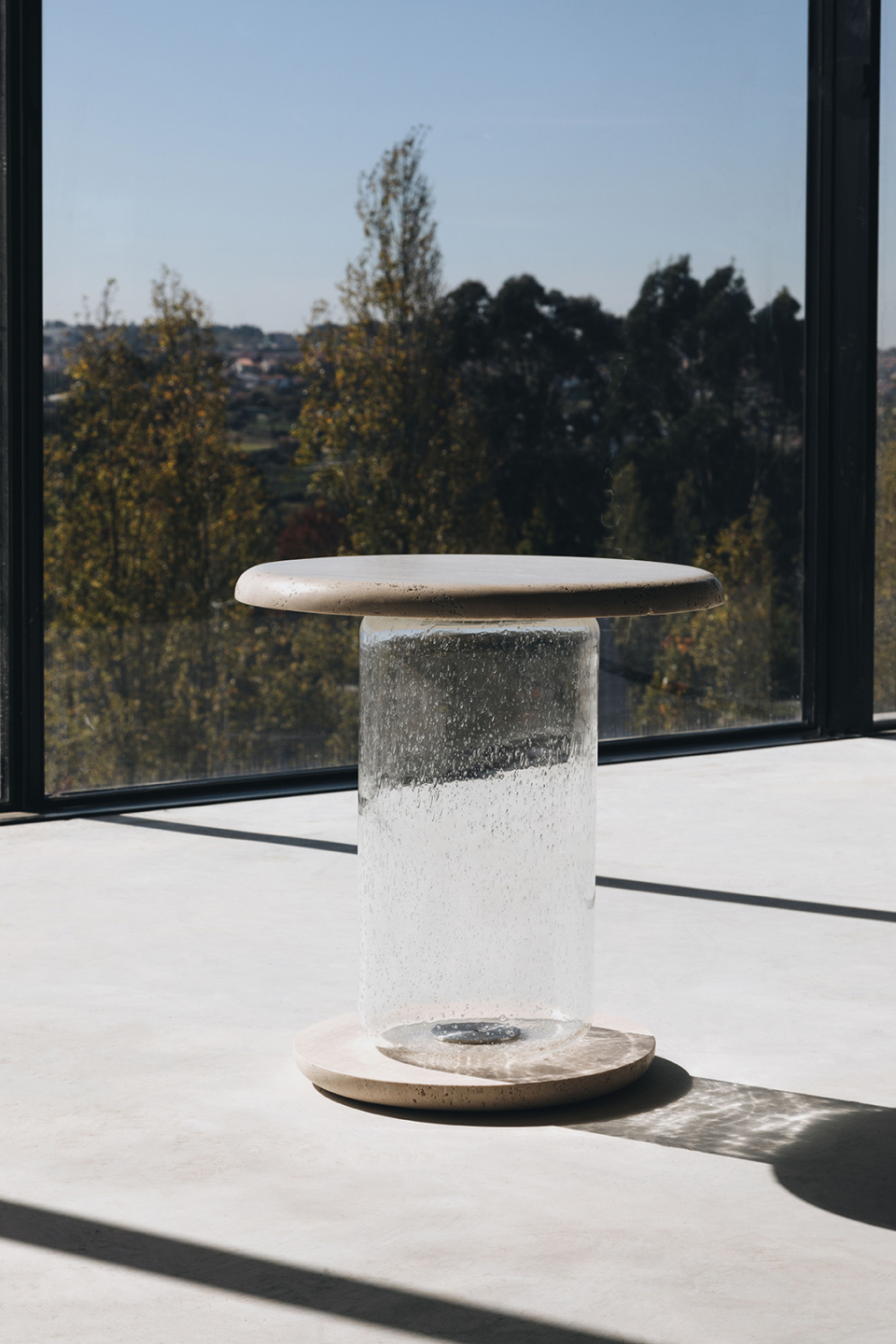 BUBBLE TRAVERTINE image 1 | Marble Side Tables | MAAMI HOME 