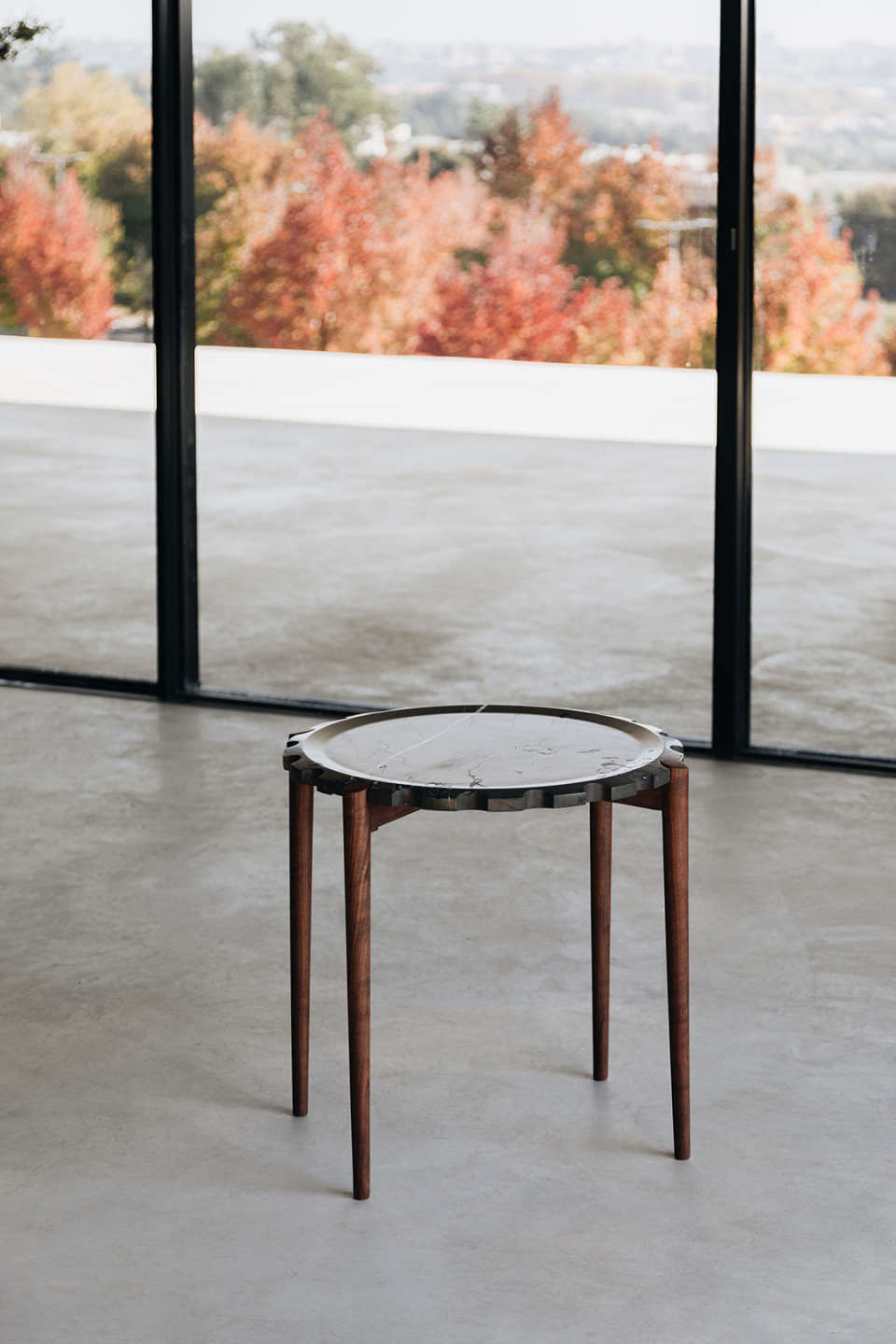 CLOCK GREY KENDZO image 0 | Marble Side Tables | MAAMI HOME 