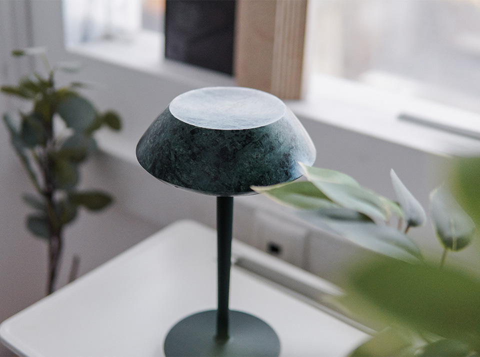 mini-Fiore Green - Marble Light | MAAMI HOME