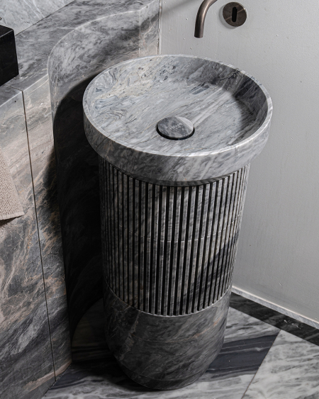 Doric Grigio Nuvolato | Marble Furniture | MAAMI HOME