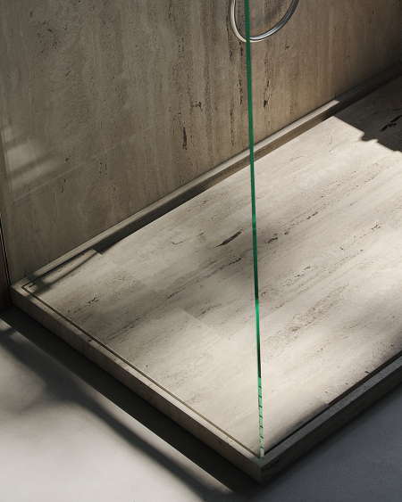 ESSAOUIRA TRAVERTINE RAISED | Marble Shower Trays | MAAMI HOME