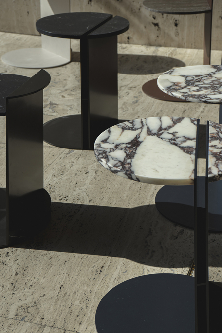 HALF NERO MARQUINA | Marble Side Tables | MAAMI HOME