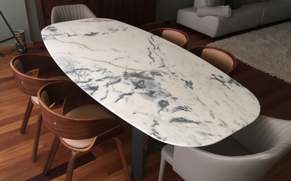NIBBLES WOOD ESTREMOZ image 2 | Marble Dining Tables | MAAMI HOME 