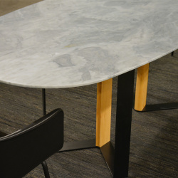 NIBBLES WOOD GRIGIO NUVOLATO image 3 | Marble Mesas de Jantar | MAAMI HOME 