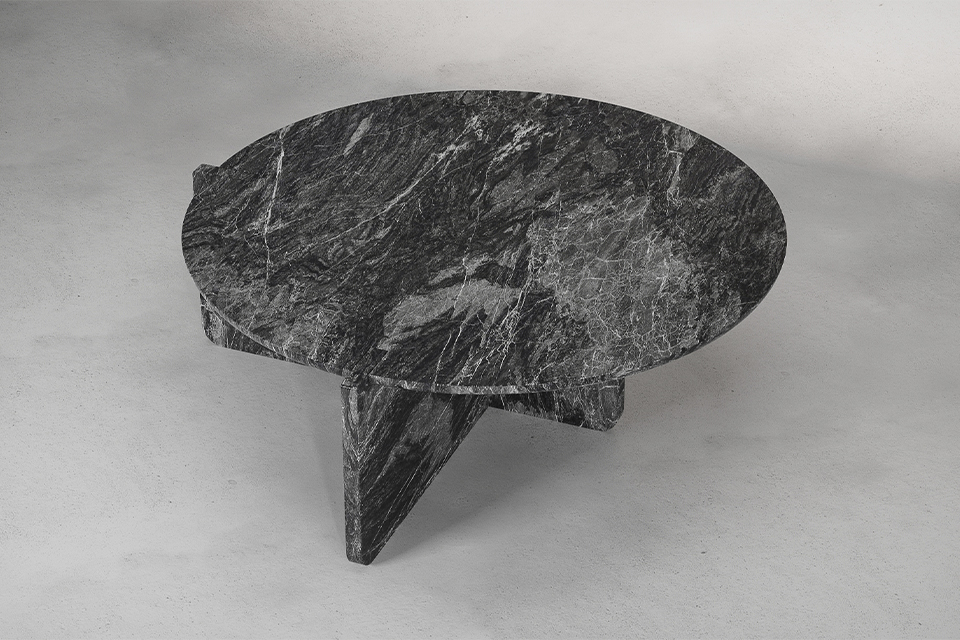Notch Round Coffee Table image 1 | Marble Mesas de Centro | MAAMI HOME 