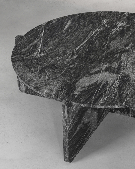 Notch Round Coffee Table | Marble Coffee Tables | MAAMI HOME