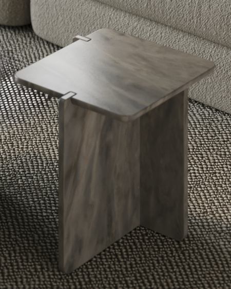 Notch Square Side Table | Marble Side Tables | MAAMI HOME