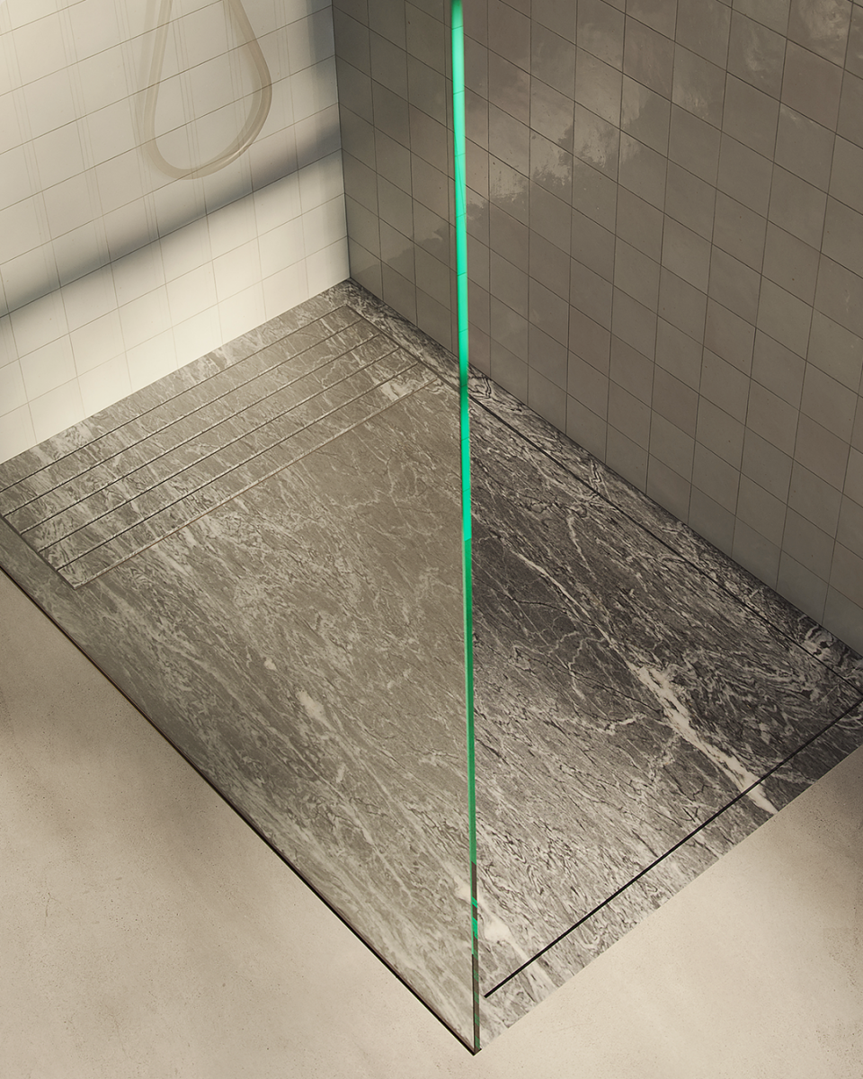 OLUDENIZ GRIS DOURO FLUSH image 1 | Marble Shower Trays | MAAMI HOME 