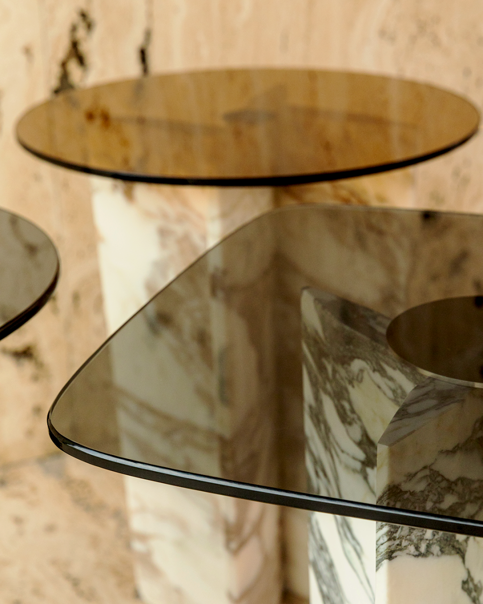 QUINA ARABESCATO image 4 | Marble Side Tables | MAAMI HOME 