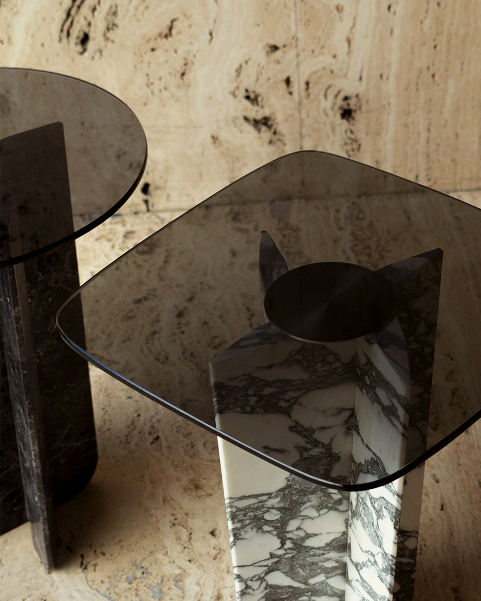 QUINA ARABESCATO image 3 | Marble Side Tables | MAAMI HOME 