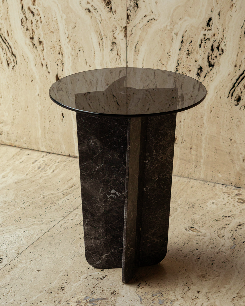 QUINA SPIDER GREY image 3 | Marble Side Tables | MAAMI HOME 