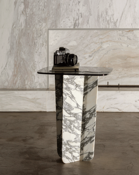 QUINA ARABESCATO | Marble Side Tables | MAAMI HOME