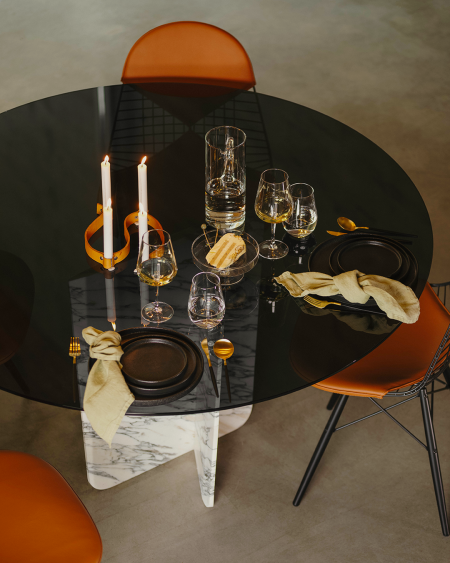 QUINA DINING ARABESCATO image | Marble Furniture | MAAMI HOME