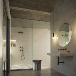 QURUM CARRARA RAISED image 3 | Marble Shower Trays | MAAMI HOME 
