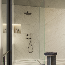 QURUM CARRARA RAISED image 0 | Marble Shower Trays | MAAMI HOME 