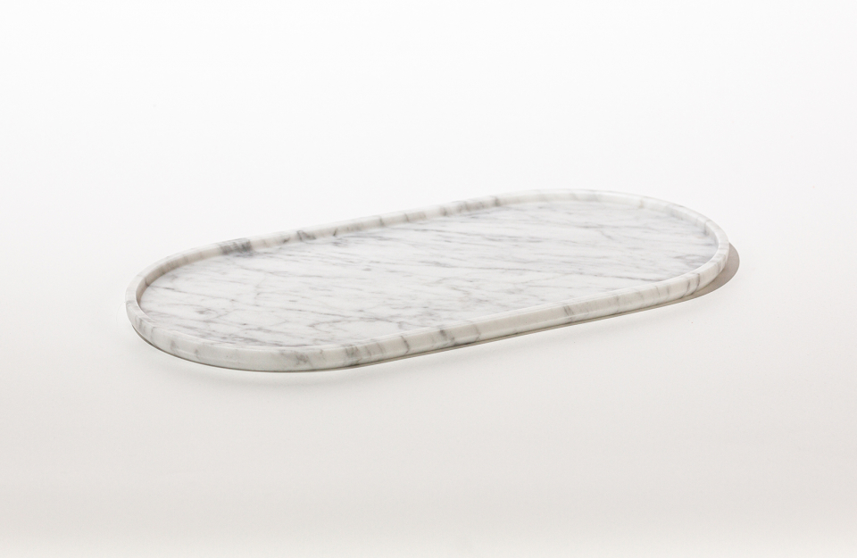 ROUND TRAY CARRARA image 0 | Marble Accessories | MAAMI HOME 
