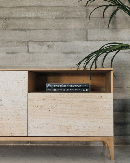 STORM TRAVERTINE image2 | Marble Sideboards | MAAMI HOME
