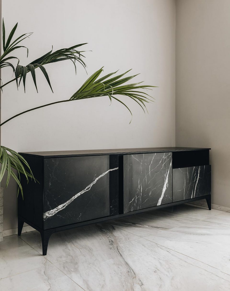 STORM NERO MARQUINA image 1 | Marble Sideboards | MAAMI HOME 