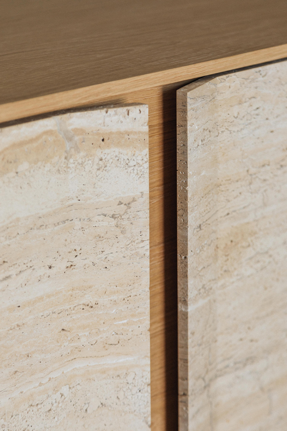 STORM TRAVERTINE image 4 | Marble Sideboards | MAAMI HOME 