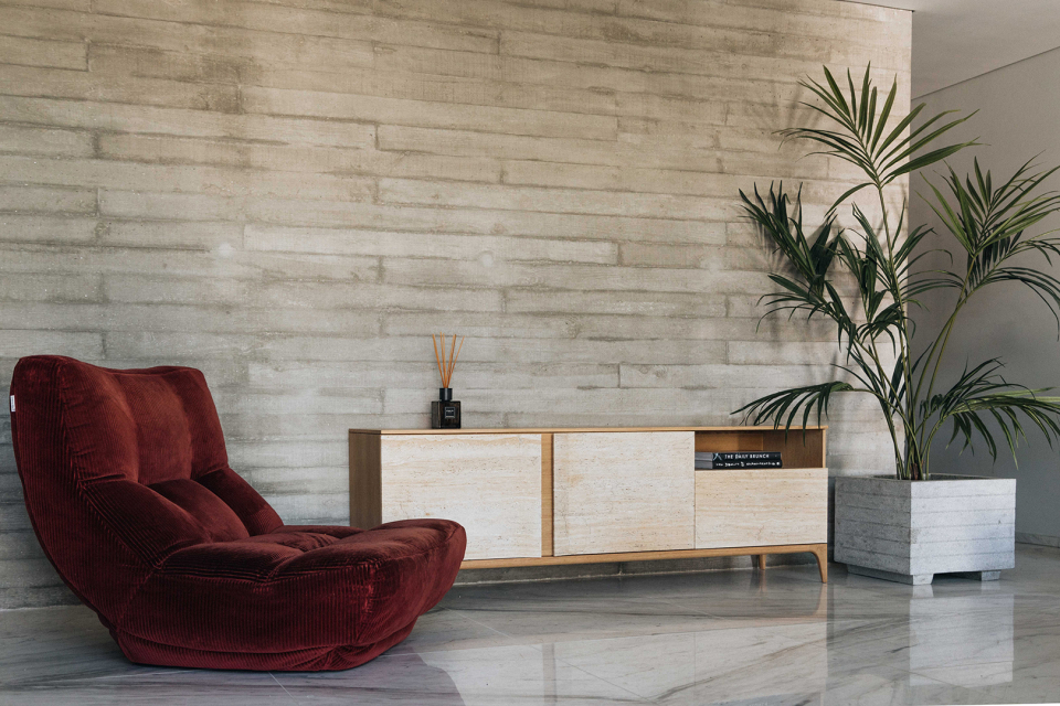 STORM TRAVERTINE image 2 | Marble Sideboards | MAAMI HOME 