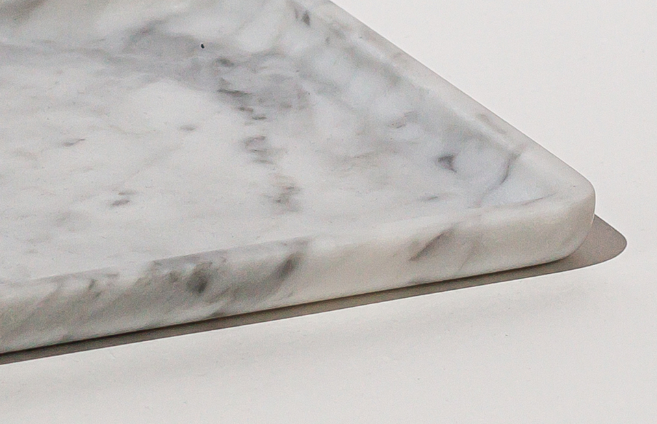 SQUARE PLATE CARRARA image 0 | Marble Accessories | MAAMI HOME 