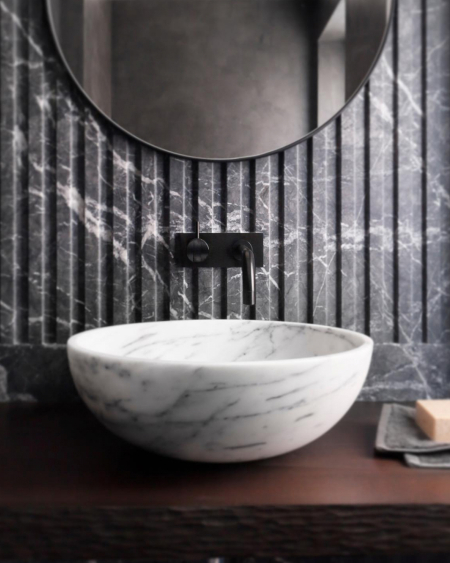 TASSA TOP MOUNT SINK | Marble Top Mount Sinks | MAAMI HOME