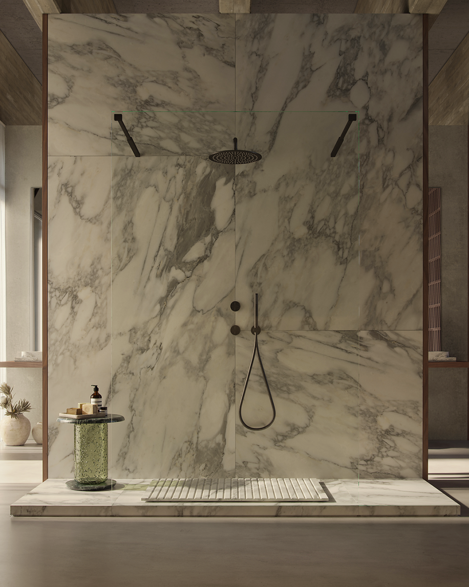 TYRE ARABESCATO RAISED image 0 | Marble Shower Trays | MAAMI HOME 