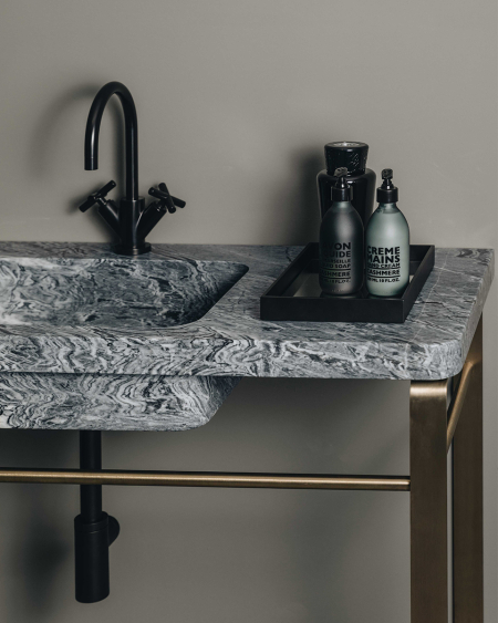 VANUATU SINGLE WASHBASIN image2 | Marble Washbasins | MAAMI HOME